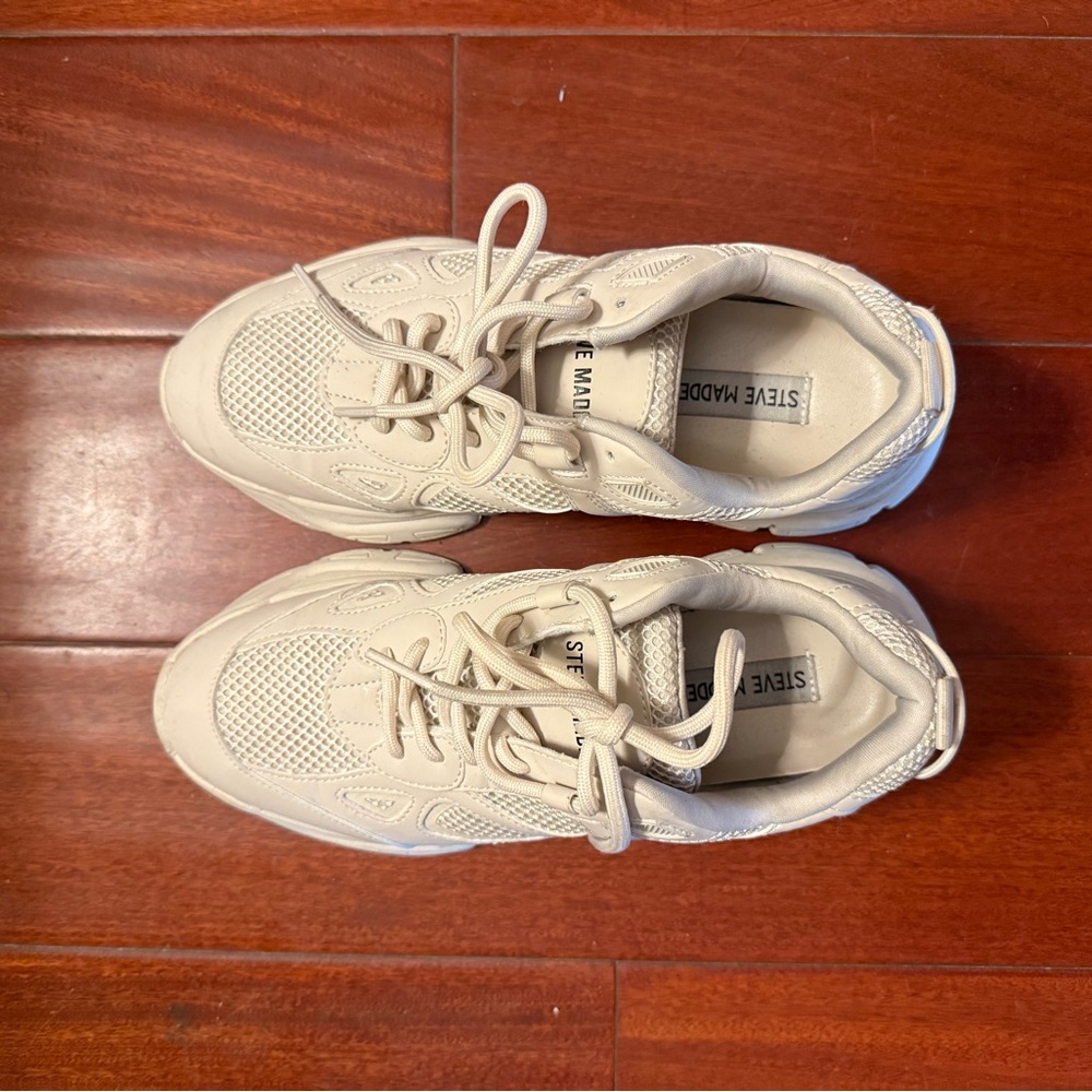 Steve Madden Cream Sneakers